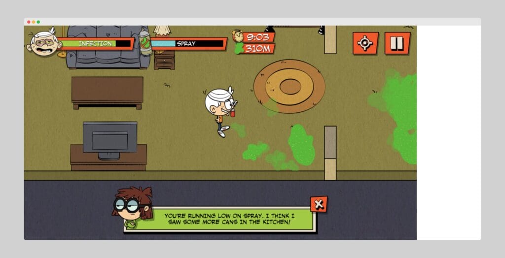 Rekomendasi Game Seru - The Loud House Germ Skirmish